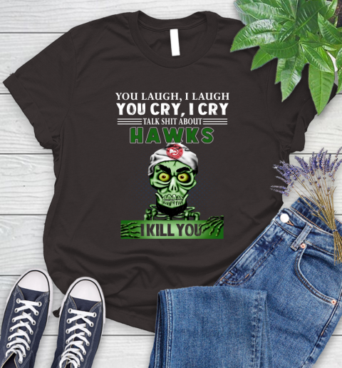 NBA Talk Shit About Atlanta Hawks I Kill You Achmed The Dead Terrorist Jeffrey Dunham Basketball Women's T-Shirt 11