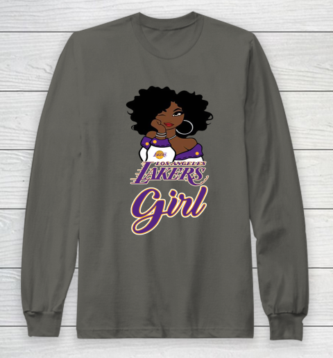Los Angeles Lakers Girl NBA Long Sleeve T-Shirt 8