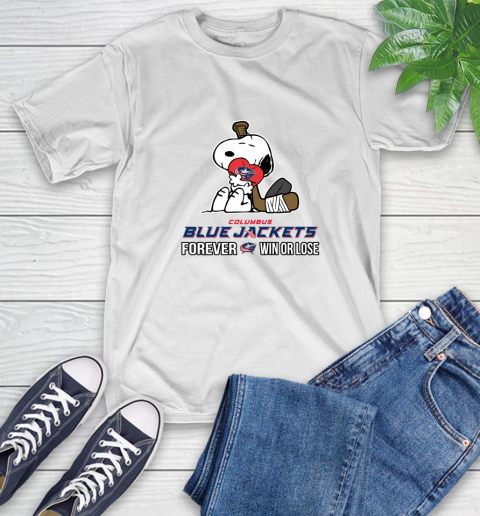 NHL The Peanuts Movie Snoopy Forever Win Or Lose Hockey Columbus Blue Jackets