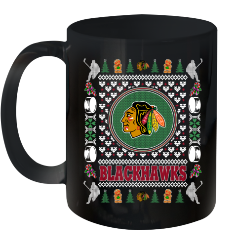 Chicago Blackhawks Merry Christmas NHL Hockey Loyal Fan Ceramic Mug 11oz