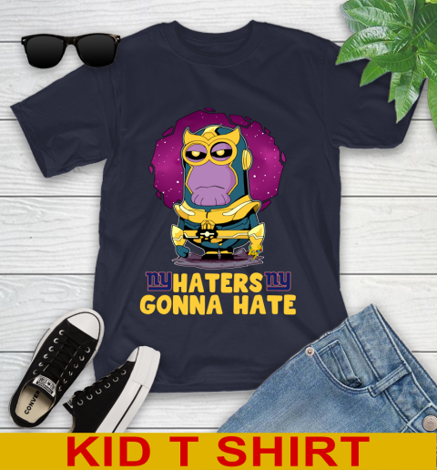 NFL Football New York Giants Haters Gonna Hate Thanos Minion Marvel Shirt Youth T-Shirt 4 NFL Football New York Giants Haters Gonna Hate Thanos Minion Marvel Shirt Youth T-Shirt - Image 4