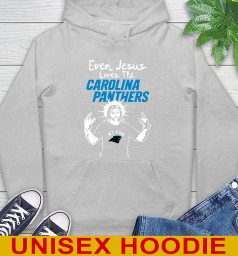 Carolina Panthers NFL Football Even Jesus Loves The Panthers Shirt Hoodie 6