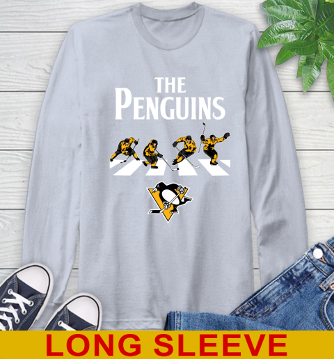NHL Hockey Pittsburgh Penguins The Beatles Rock Band Shirt Long Sleeve T-Shirt 6
