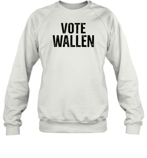 Stacy Blythe Wearing Vote Wallen Sweatshirt