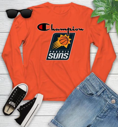 NBA Basketball Phoenix Suns Champion Shirt Youth Long Sleeve 2