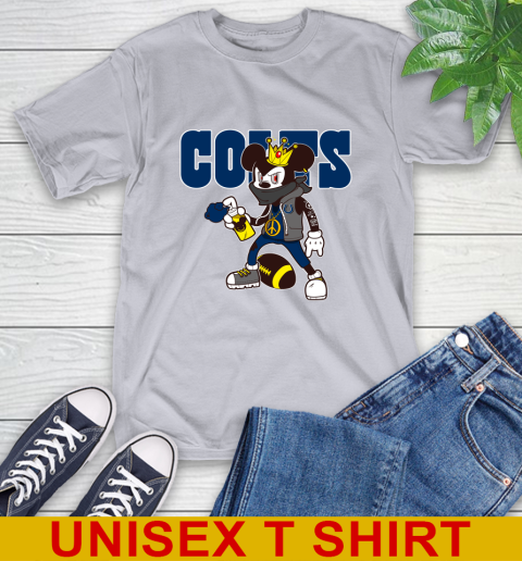 Indianapolis Colts NFL Football Mickey Peace Sign Sports T-Shirt 6