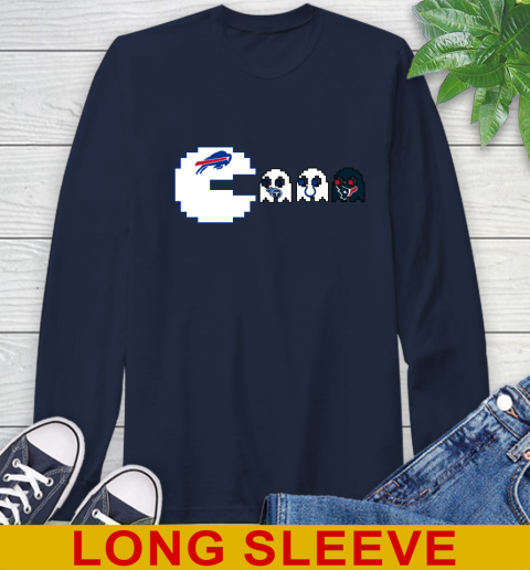 Buffalo Bills NFL Football Pac Man Champion Long Sleeve T-Shirt 4