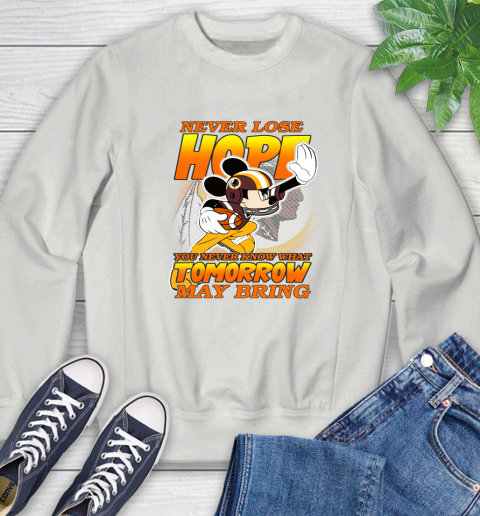 Washington Redskins NFL Football Mickey Disney Never Lose Hope Sweatshirt 5