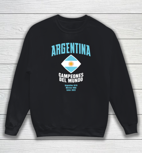 Argentina World Cup Champions 2022  Campeones Del Mundo Sweatshirt