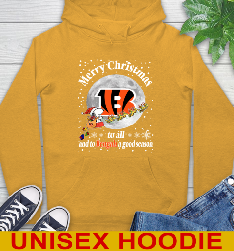 Cincinnati Bengals Merry Christmas To All And To Bengals A Good Season NFL Football Sports Hoodie 2
