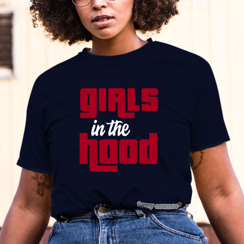 Jordan 1 Banner Matching Sneaker Tshirt For Woman For Girl Girls in the Hood Black Jordan Shirt