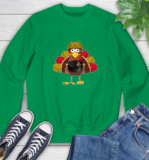 Ottawa Senators Turkey Thanksgiving Day Sweatshirt 6