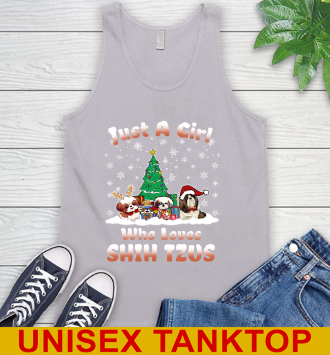 Christmas Just a girl who love shih tzus dog pet lover 210