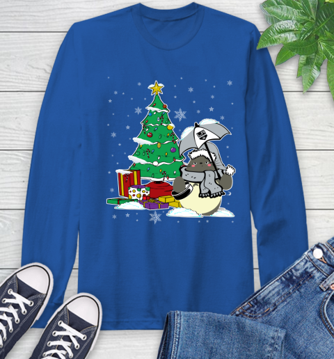 Los Angeles Kings NHL Hockey Cute Tonari No Totoro Christmas Sports Long Sleeve T-Shirt 10