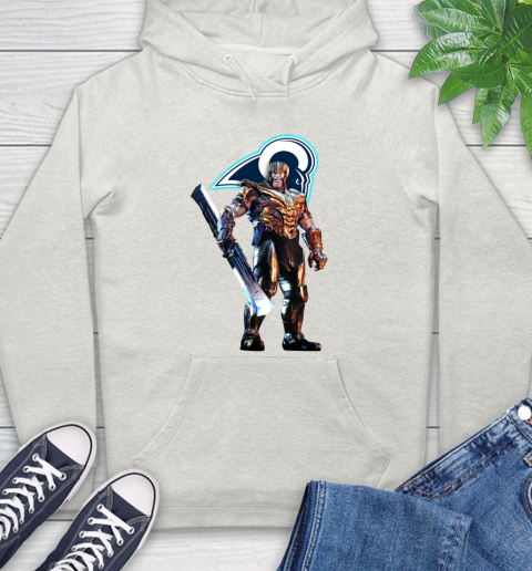 NFL Thanos Gauntlet Avengers Endgame Football Los Angeles Rams Hoodie 12