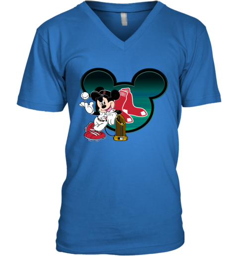 MLB Boston Red Sox The Commissioner's Trophy Mickey Mouse Disney Shirt