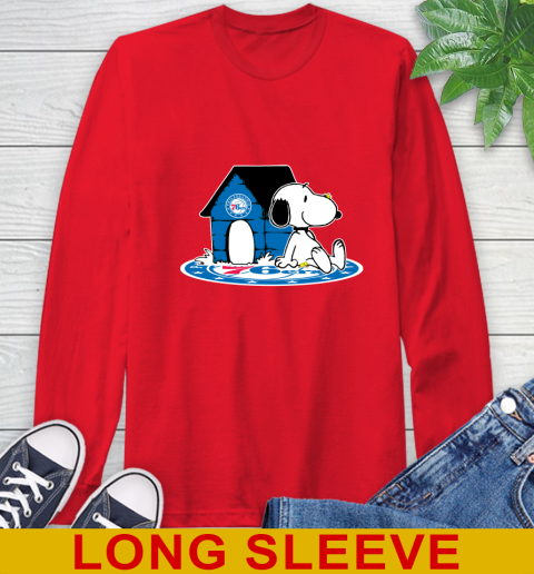 NBA Basketball Philadelphia 76ers Snoopy The Peanuts Movie Shirt Long Sleeve T-Shirt 11 NBA Basketball Philadelphia 76ers Snoopy The Peanuts Movie Shirt Long Sleeve T-Shirt - Image 11