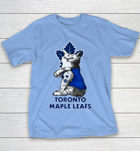 NHL My Cat Loves Toronto Maple Leafs Hockey Youth T-Shirt 8