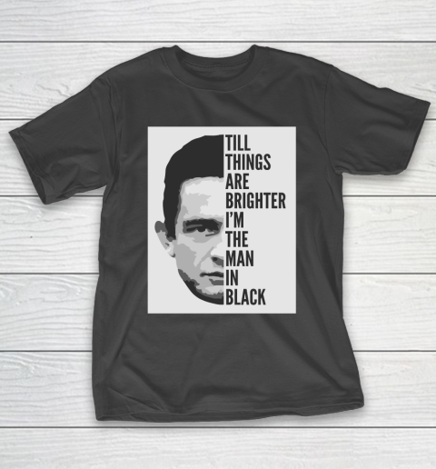Johnny Cash  Man In Black Lyrics T-Shirt