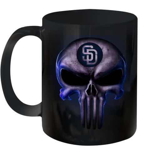 San Diego Padres MLB Baseball Punisher Skull Sports Ceramic Mug 11oz