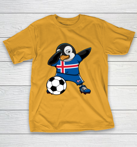 Dabbing Penguin Iceland Soccer Fans Jersey Football Lovers T-Shirt 12