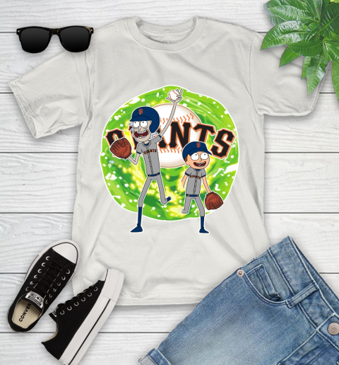 MLB San Francisco Giants Rick And Morty Baseball Sports Youth T-Shirt 12