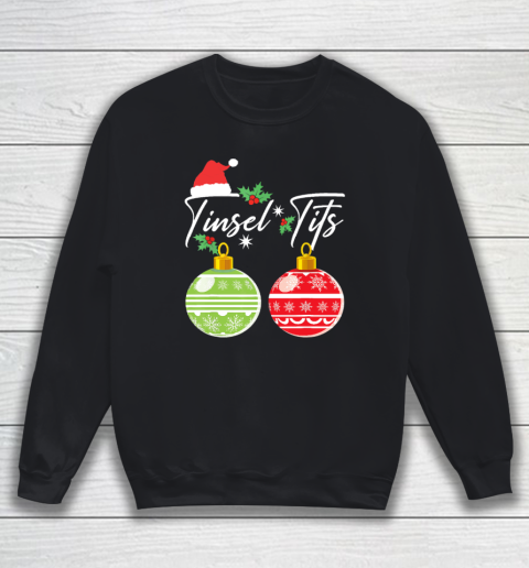 Jingle Balls Tinsel Tits Christmas Matching Couple Funny Sweatshirt