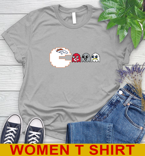 Denver Broncos NFL Football Pac Man Champion Women's T-Shirt 5