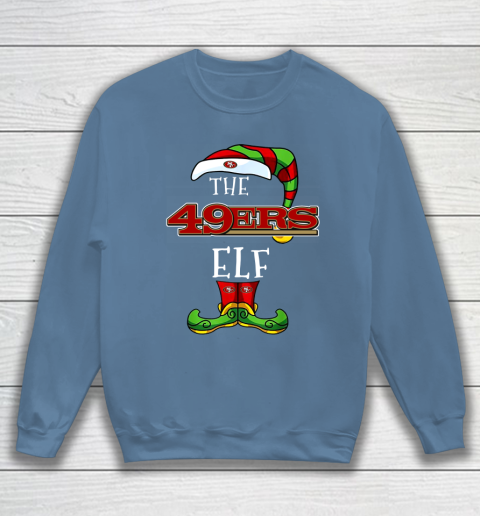 San Francisco 49ers Christmas ELF Funny NFL Sweatshirt 6