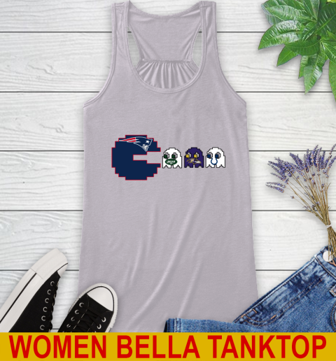 New England Patriots NFL Football Pac Man Champion Racerback Tank 6 New England Patriots NFL Football Pac Man Champion Racerback Tank - Image 6
