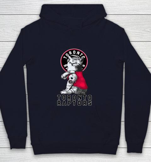 NBA Basketball My Cat Loves Toronto Raptors Youth Hoodie 2