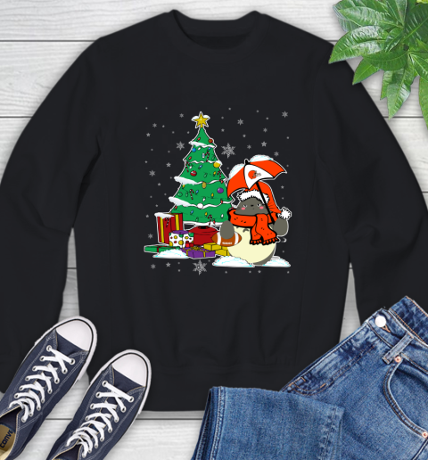 Cleveland Browns NFL Football Cute Tonari No Totoro Christmas Sports Sweatshirt