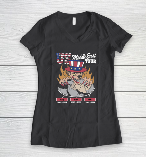 US Middle East Tour Iraq Iran AFG Women's V-Neck T-Shirt 4