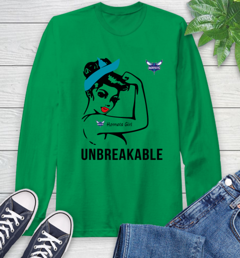 NBA Charlotte Hornets Girl Unbreakable Basketball Sports Long Sleeve T-Shirt 5