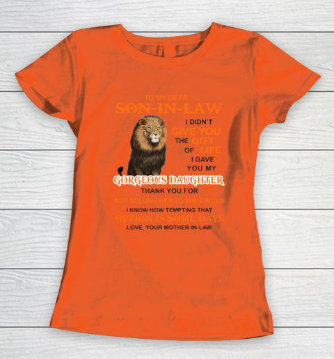 To My Dear Son In Law Women's T-Shirt 2