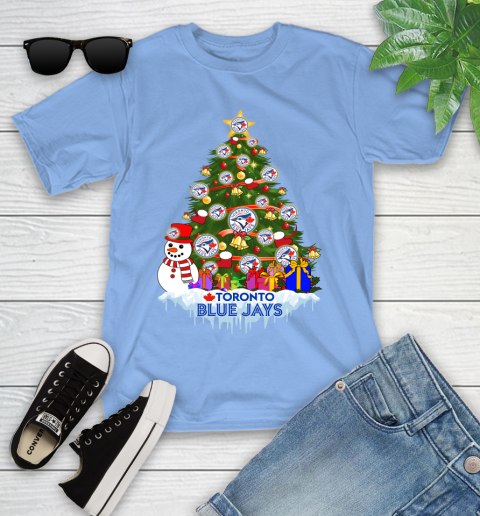 Toronto Blue Jays Merry Christmas MLB Baseball Sports Youth T-Shirt 11