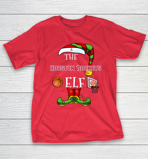 Houston Rockets Christmas ELF Funny NBA T-Shirt 9