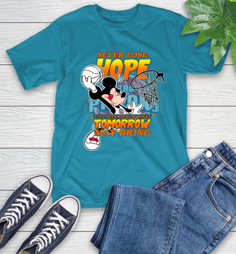 Detroit Pistons NBA Basketball Mickey Disney Never Lose Hope T-Shirt 9
