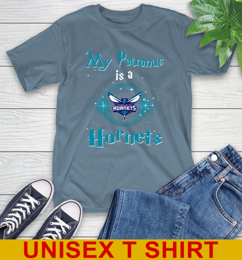 NBA Basketball Harry Potter My Patronus Is A Charlotte Hornets T-Shirt 8