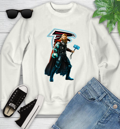 NFL Thor Avengers Endgame Football Atlanta Falcons Youth Sweatshirt