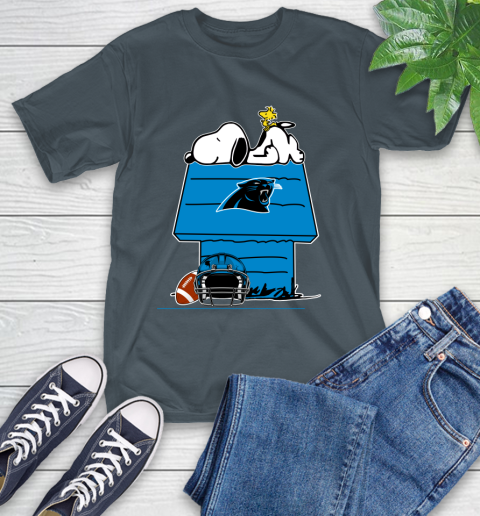 Carolina Panthers NFL Football Snoopy Woodstock The Peanuts Movie T-Shirt 9