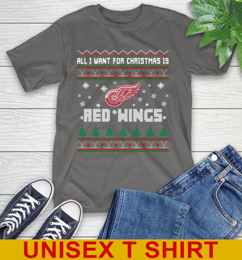 Detroit Red Wings NHL Hockey All I Want For Christmas Is My Team Sports 10