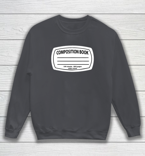 Composition Notebook Costume  Matching Group Halloween Sweatshirt 3