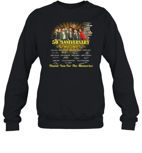 Mash 50th Anniversary 1972 – 2022 Thank You For The Memories Sweatshirt