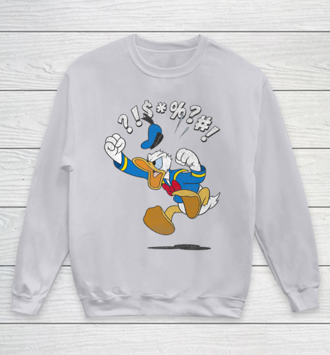 Disney Mickey And Friends Donald Angry Jump Youth Sweatshirt 3