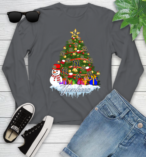 New York Yankees Merry Christmas MLB Baseball Sports Youth Long Sleeve 8