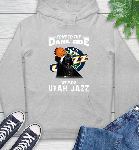 NBA Come To The Dark Side We Have Utah Jazz Star Wars Darth Vader Basketball Hoodie 6