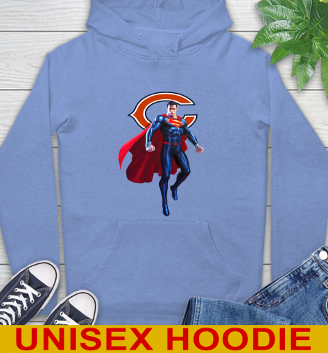 NFL Superman DC Sports Football Chicago Bears Hoodie 11