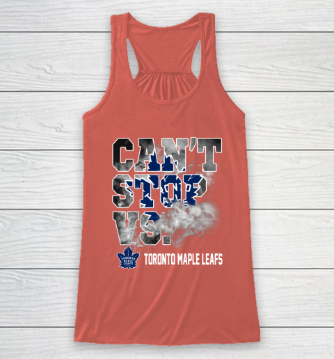 NHL Toronto Maple Leafs Hockey Can't Stop Vs Racerback Tank 4 NHL Toronto Maple Leafs Hockey Can't Stop Vs Racerback Tank - Image 4