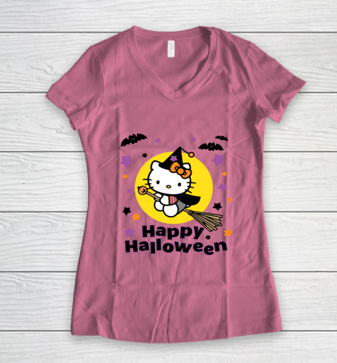 Hello Kitty Happy Halloween Women's V-Neck T-Shirt 7